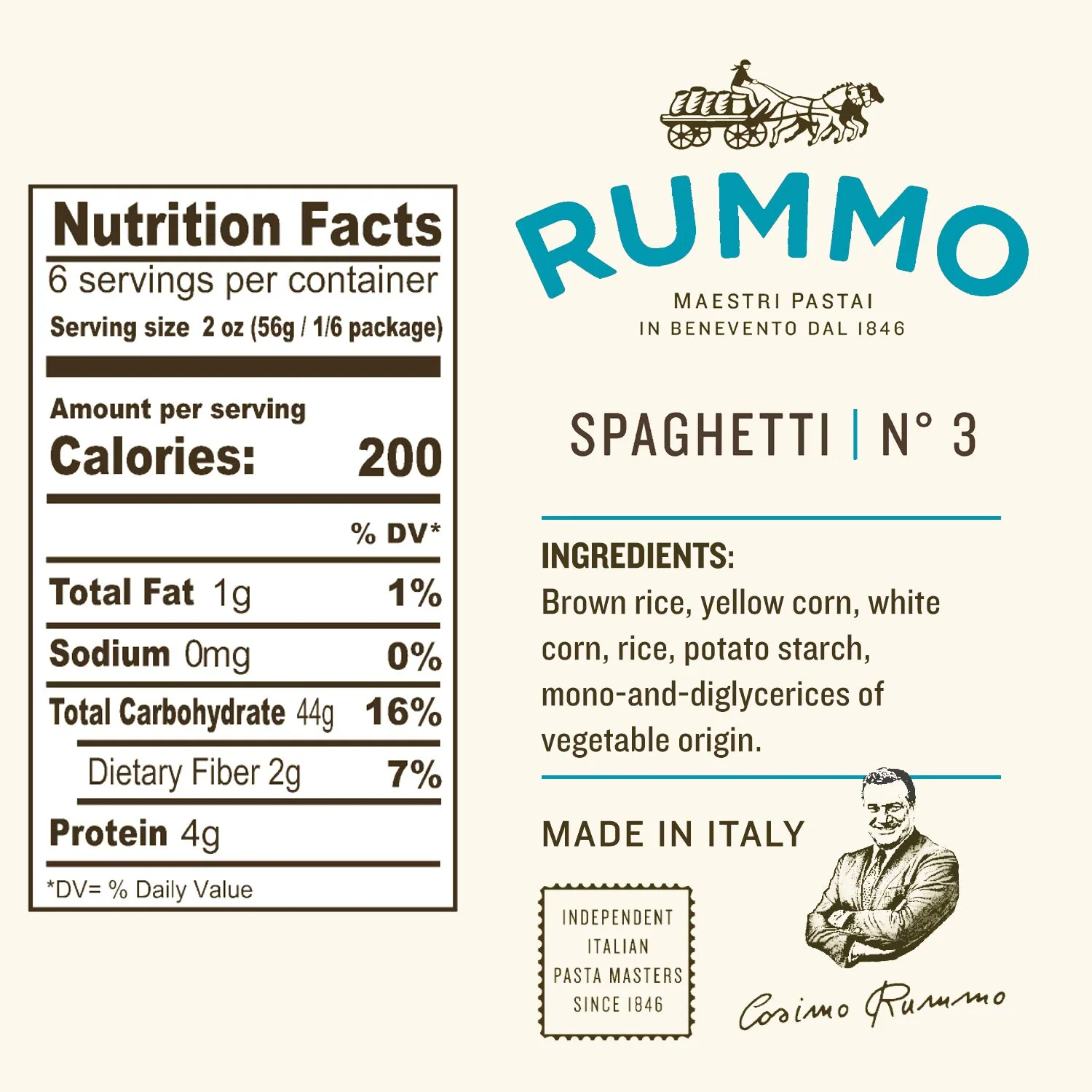 Rummo Gluten Free Spaghetti, #3, 12 oz | 340g - Image 2