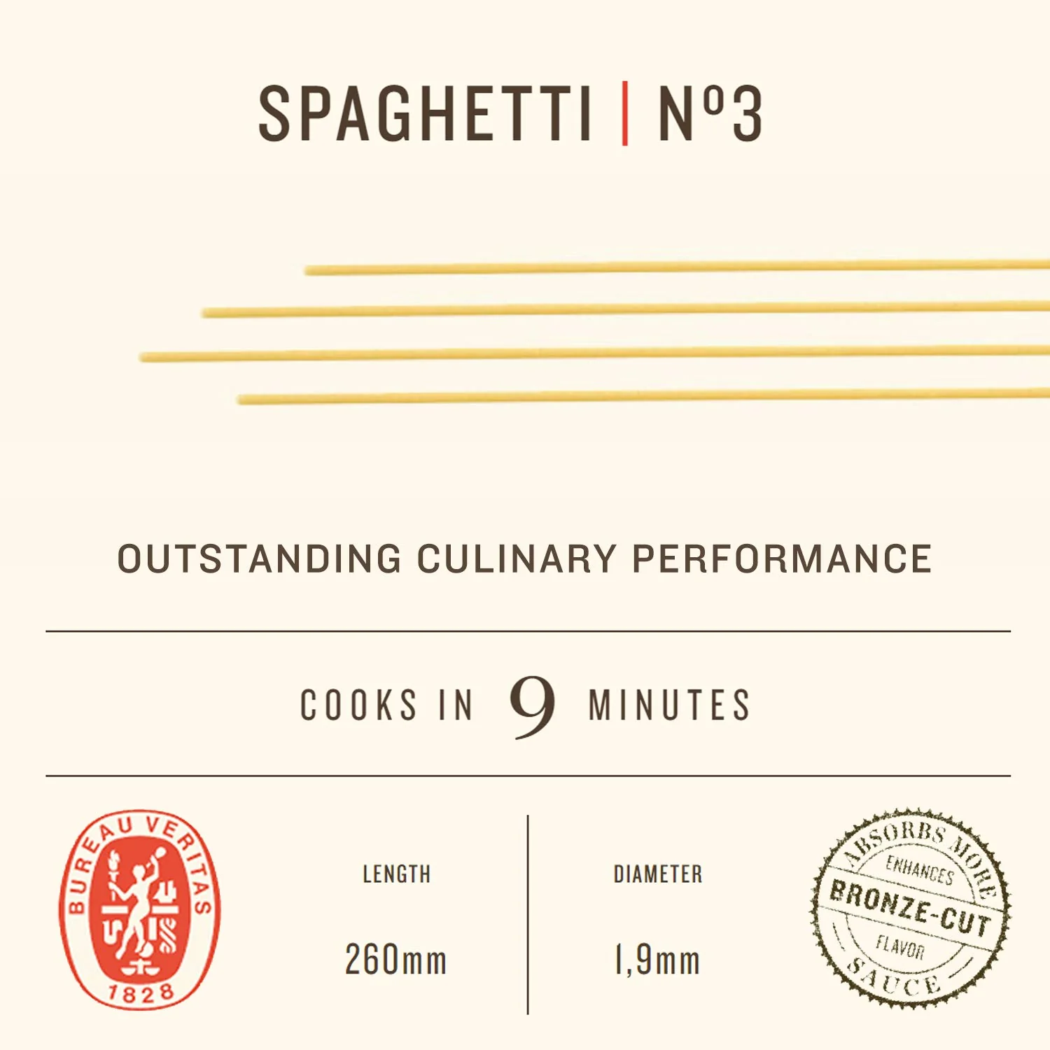 Rummo Pasta Spaghetti, #3, 1 lb | 454g - Image 3