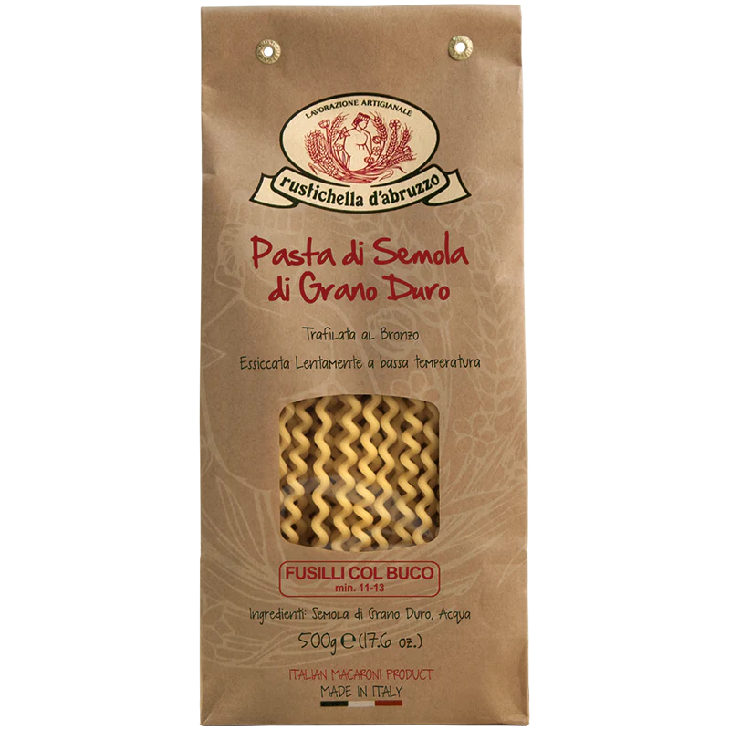 Rustichella D'Abruzzo Fusilli col Buco, 17.6 oz | 500g