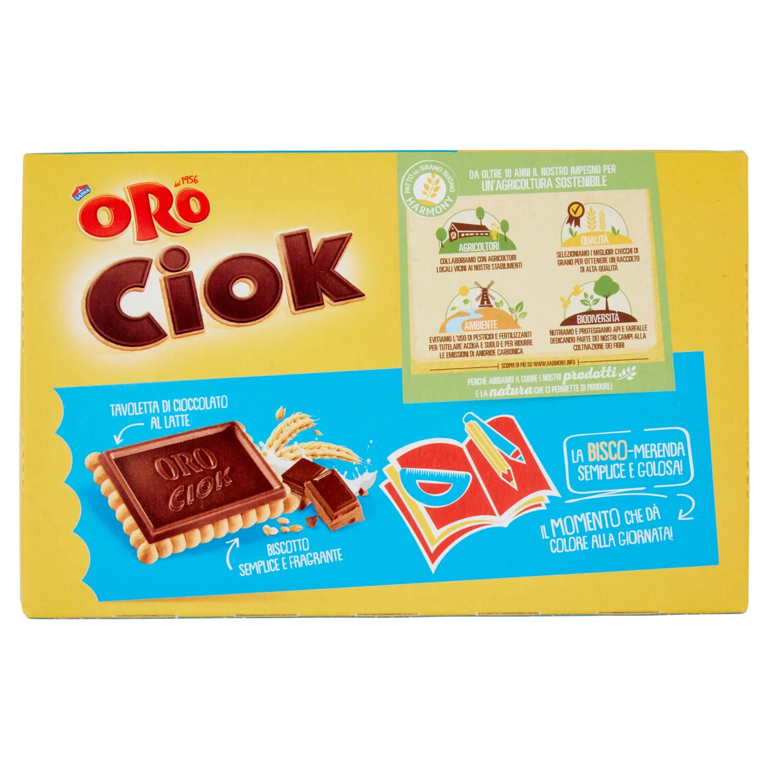Saiwa Oro Ciok Tavoletta di Cioccolato al Latte, 10 x 25g, 250g - Image 2