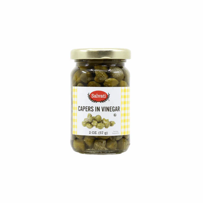 Salvati Capers in Vinegar, 2 oz Jar