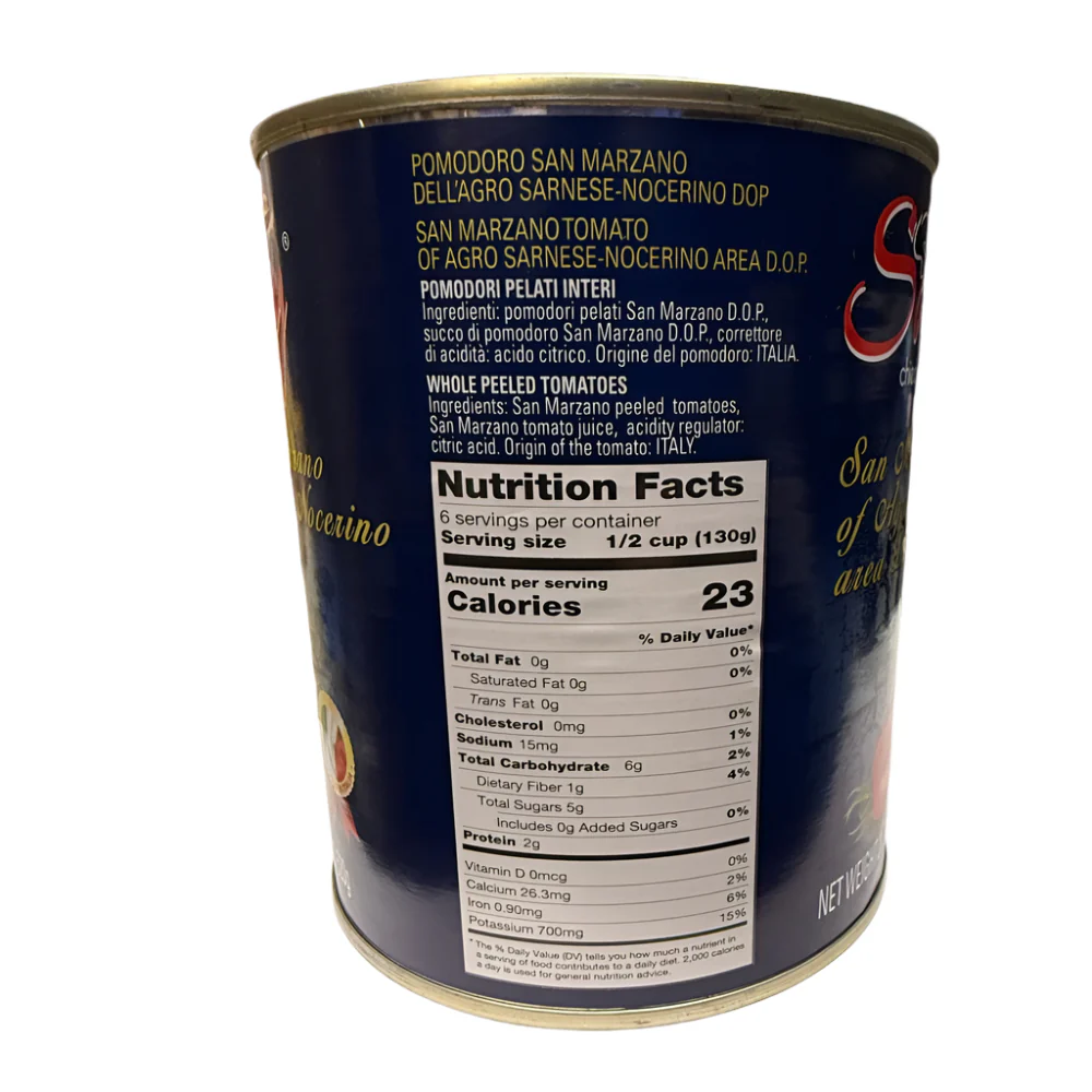 Sammy D.O.P San Marzano Tomatoes, 28 oz | 800g - Image 2
