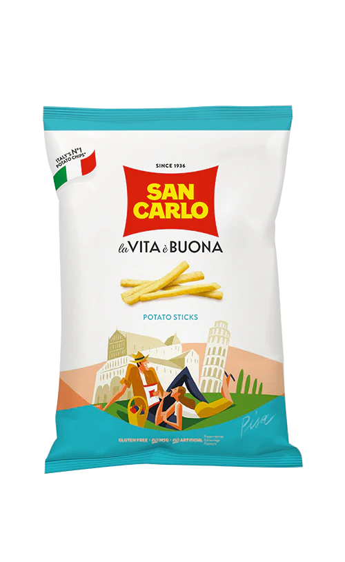 San Carlo Potato Sticks SMALL Bag, 1.76 oz | 50g