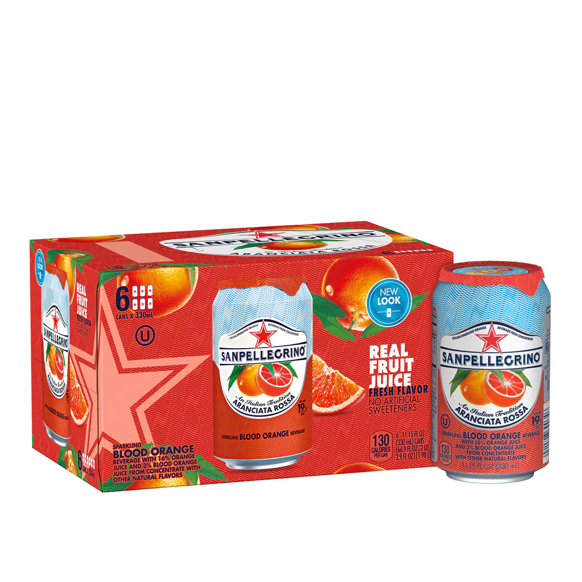 San Pellegrino Blood Orange Sparkling Fruit Beverage, 11.15 Fl. Oz Cans