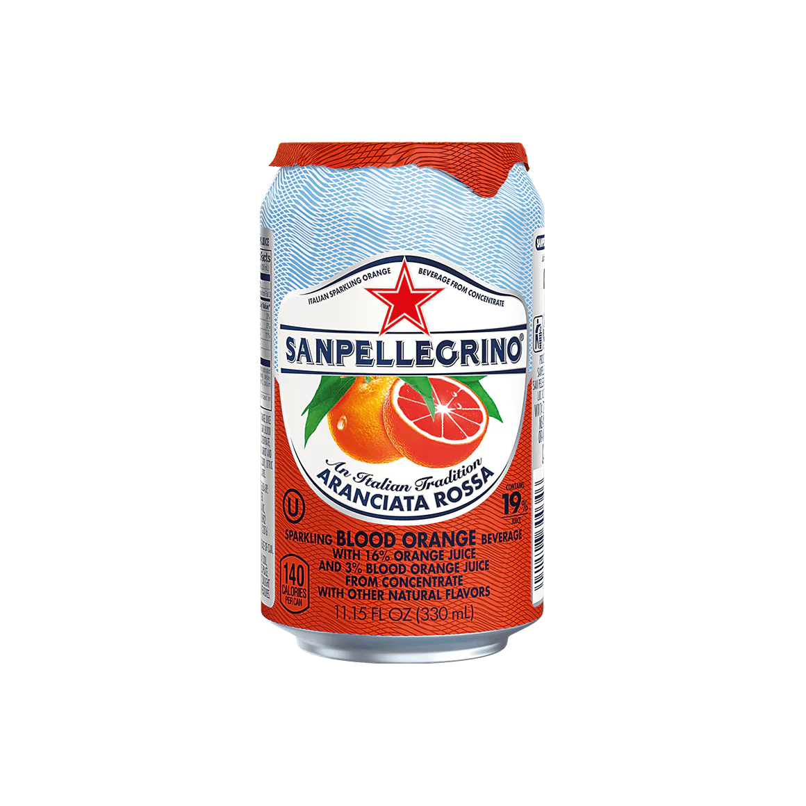 San Pellegrino Blood Orange Sparkling Fruit Beverage, 11.15 Fl. Oz Cans - Image 2