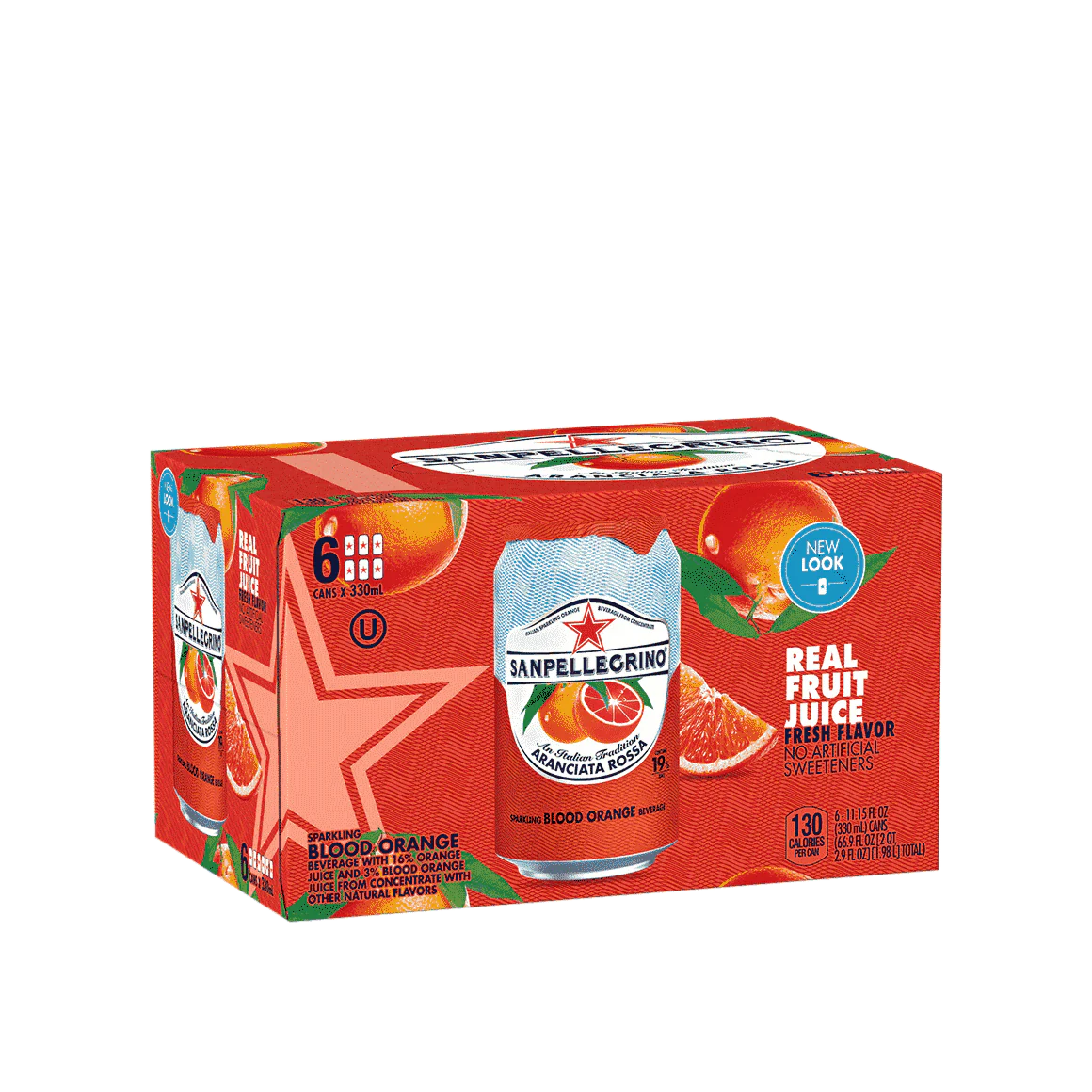 San Pellegrino Blood Orange Sparkling Fruit Beverage, 11.15 Fl. Oz Cans - Image 3
