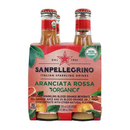 San Pellegrino Aranciata Rossa Organic Glass Bottle - Image 2