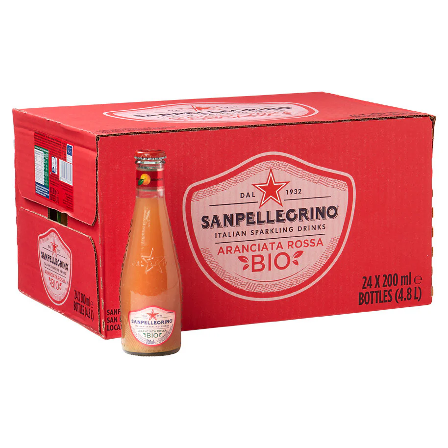 San Pellegrino Aranciata Rossa Organic Glass Bottle - Image 3
