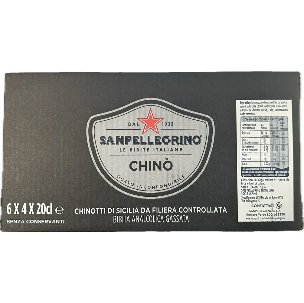 San Pellegrino Chinotto Chino FULL CASE, 24 x 6.75 fl oz, Glass Bottles - Image 2