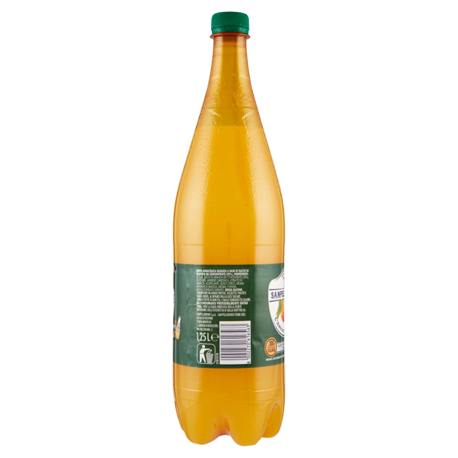 San Pellegrino L'Aranciata Amara, Bitter Orange Drink - Image 2