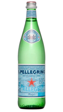 San Pellegrino Sparkling Mineral Water, 1 pt Glass