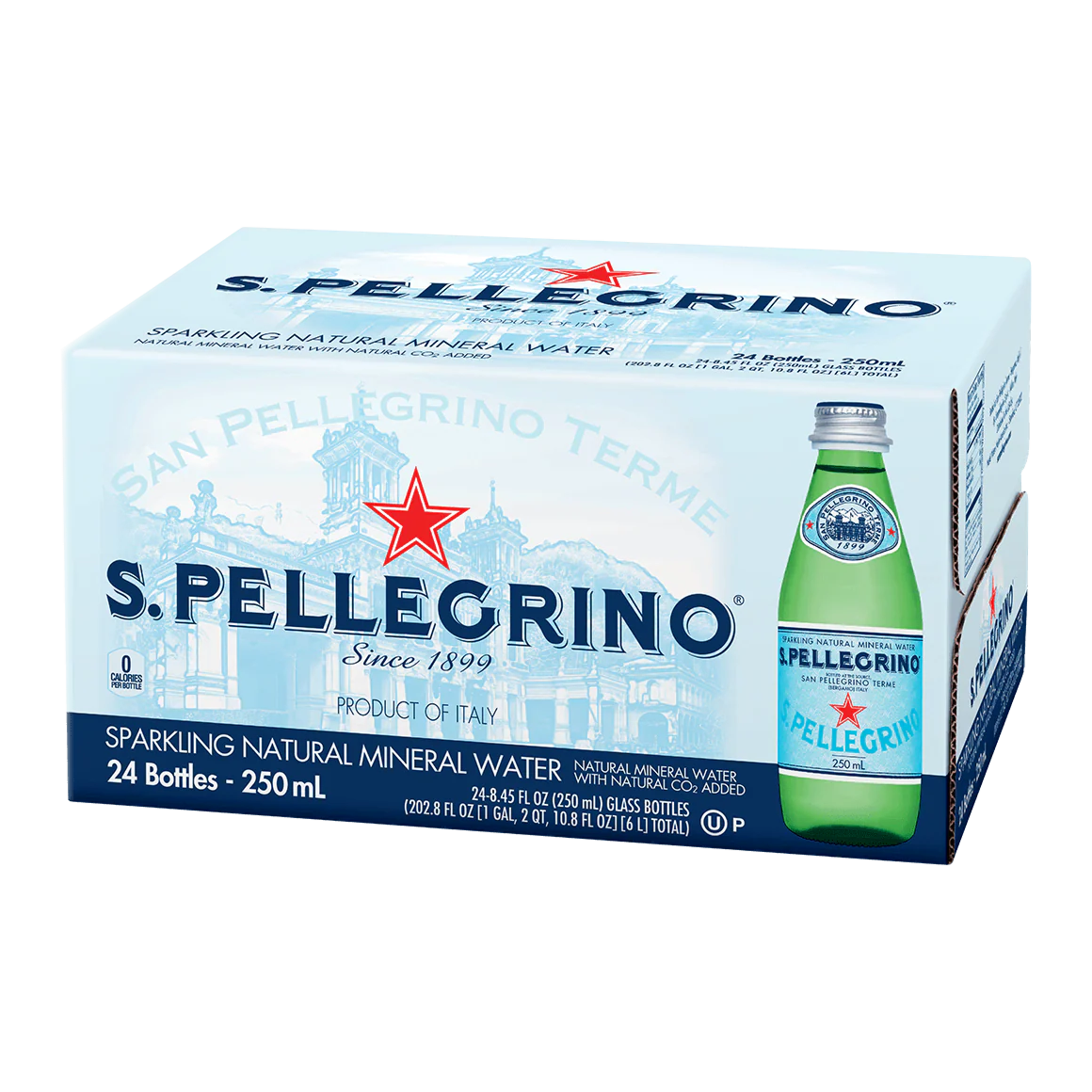 San Pellegrino Sparkling Mineral Water, 8.45 fl oz, Glass - Image 4
