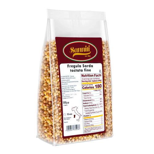 Sanniti Fregula Sarda, Toasted Fine, 17.6 oz | 500g - Image 2