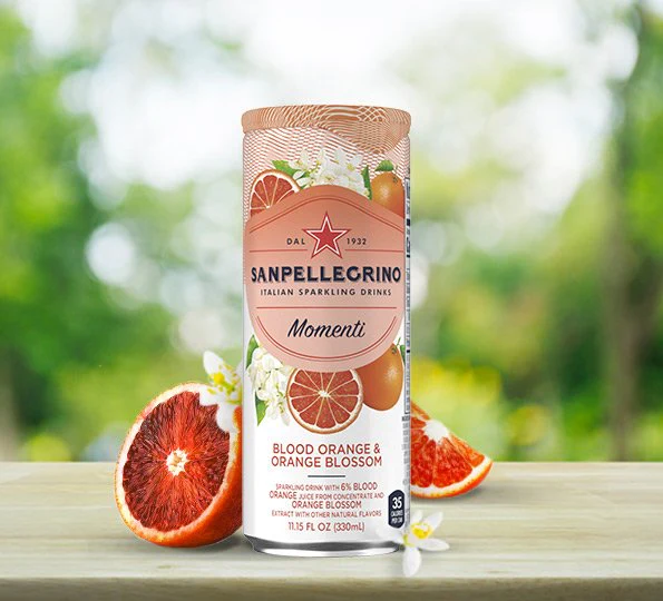 Sanpellegrino Momenti Blood Orange & Orange Blossom, 6 - 11.15 FL OZ - Image 2