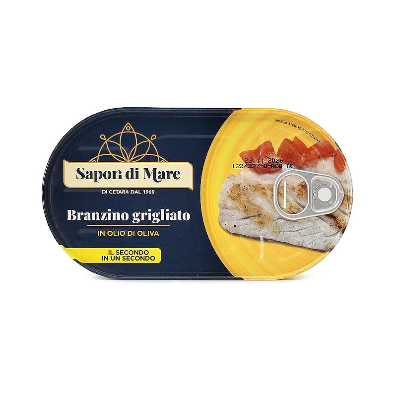 Sapori di Mare Grilled Sea Bass, Branzino Grigliato, 5.11 oz