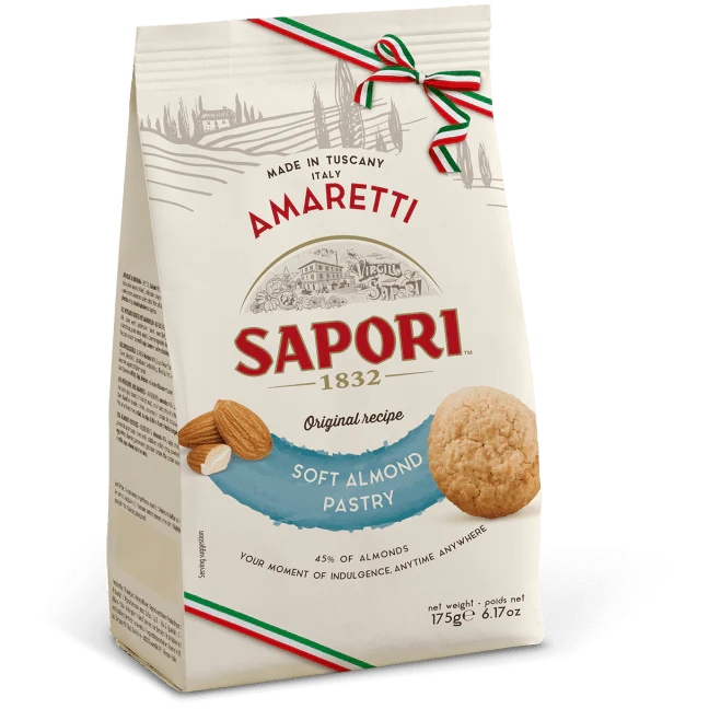 Sapori Soft Almond Pastry Amaretti, 6.17 oz | 175g