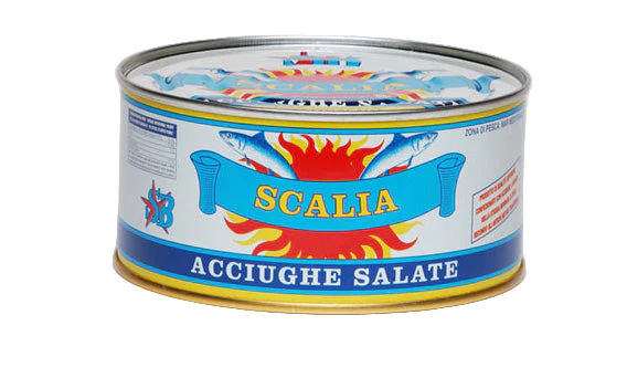 Scalia Anchovies in Salt, 26.5 oz