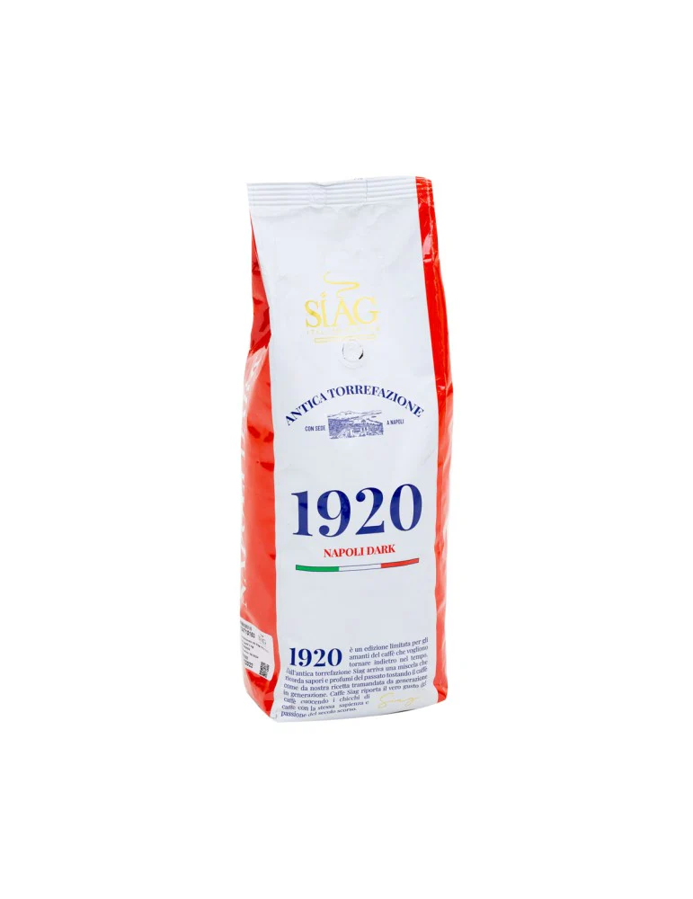 SIAG Coffee beans Napoli Dark, Whole Bean Coffee Dark Roast, RED, 2.2 lbs | 1Kg
