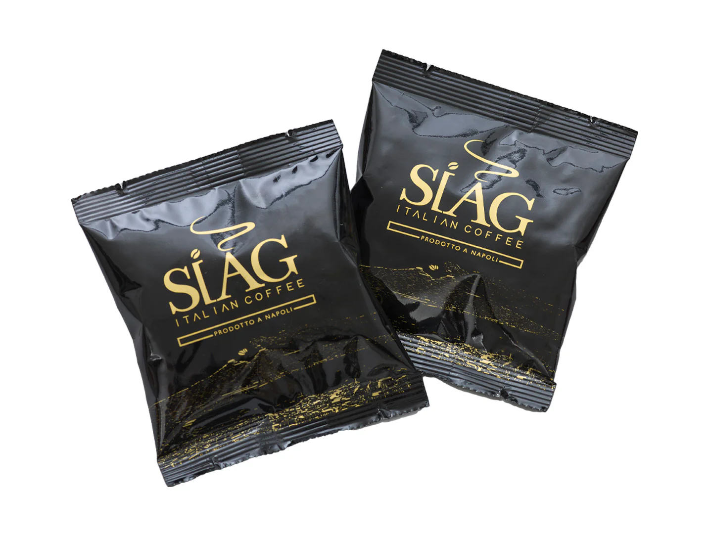 Siag Italian Coffee 150 Ese Pods Espresso in Filter Paper - 80% Robusta 20% Arabica - Blended and Roasted in Italy -Miscela ORO NERO- - Image 3