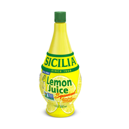 Sicilia Lemon Juice, Squeeze Bottle, Product of Italy, 7 oz | 206 ml