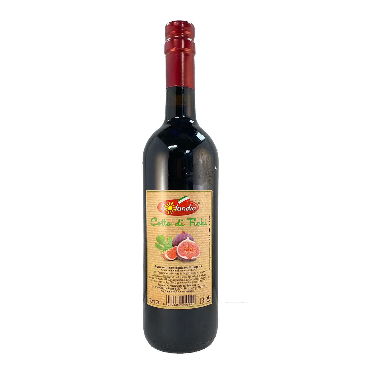 Solandia Fig Vincotto, Cotto di Fichi, 750ml Bottle