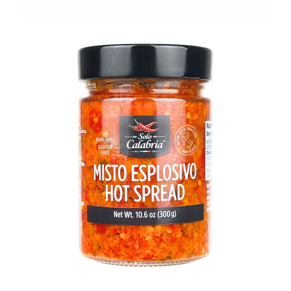 Solo Calabria Misto Esplosivo, Hot Spread – 10.6 oz (300g) | Product of Italy