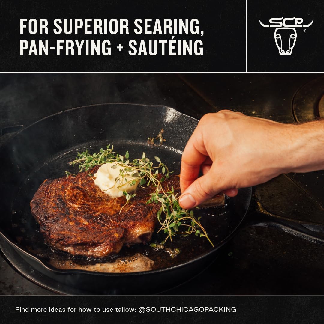 South Chicago Packing Wagyu Beef Tallow, 11.5 Oz Glass Jar - Image 4