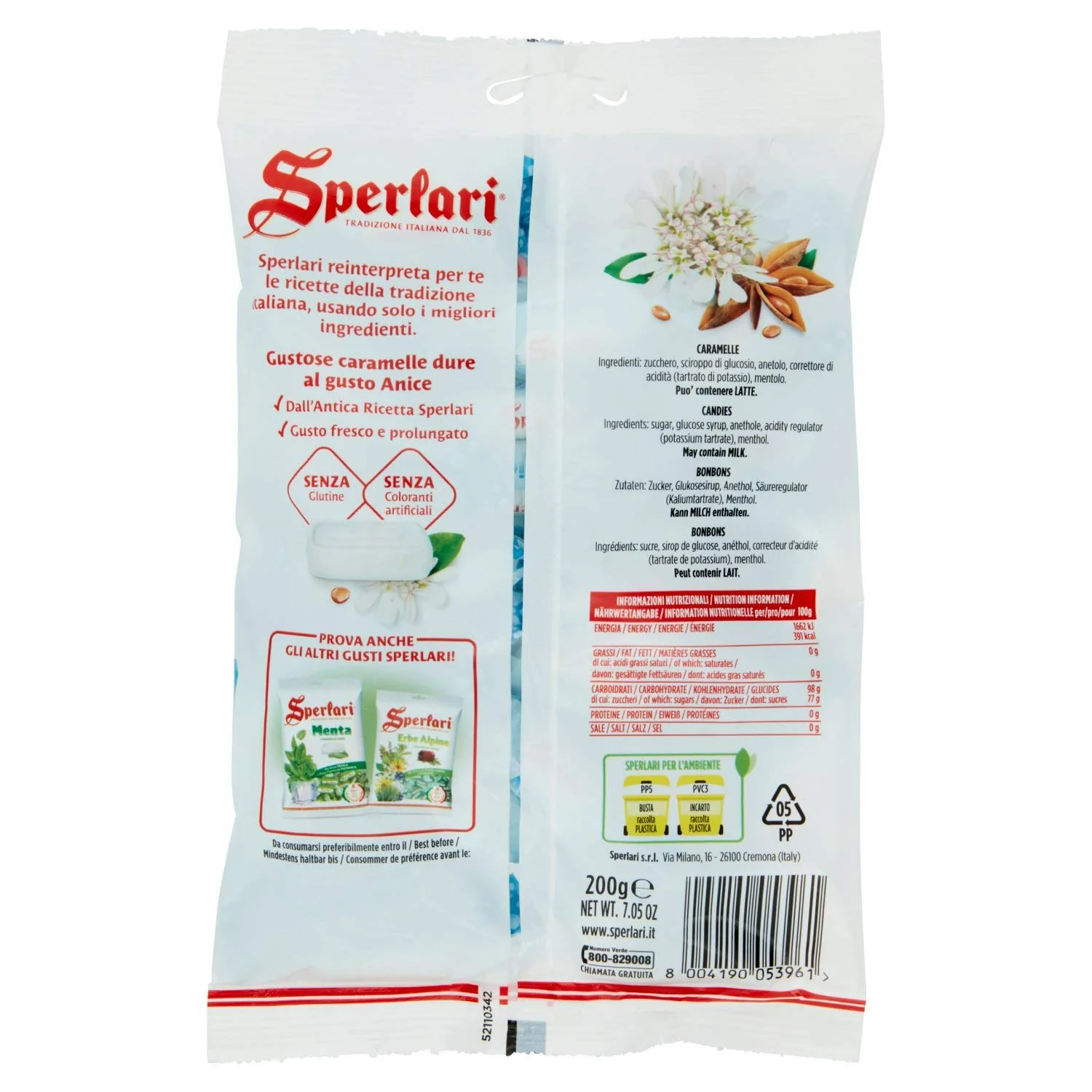 Sperlari Anice, Hard Candy, 7.05 oz | 200g - Image 3
