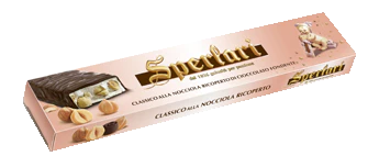Sperlari Hard Nougat w/ Hazelnuts Coated w/ Dark Chocolate, 8.7 oz - 250g