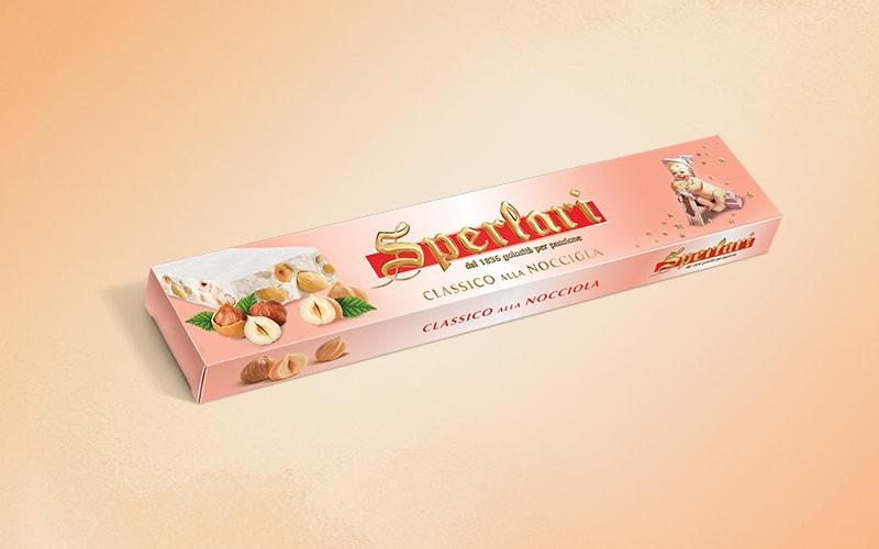 Sperlari Hard Nougat with Hazelnuts, Torrone Classico alla Nocciola, 8.7 oz -250g - Image 2