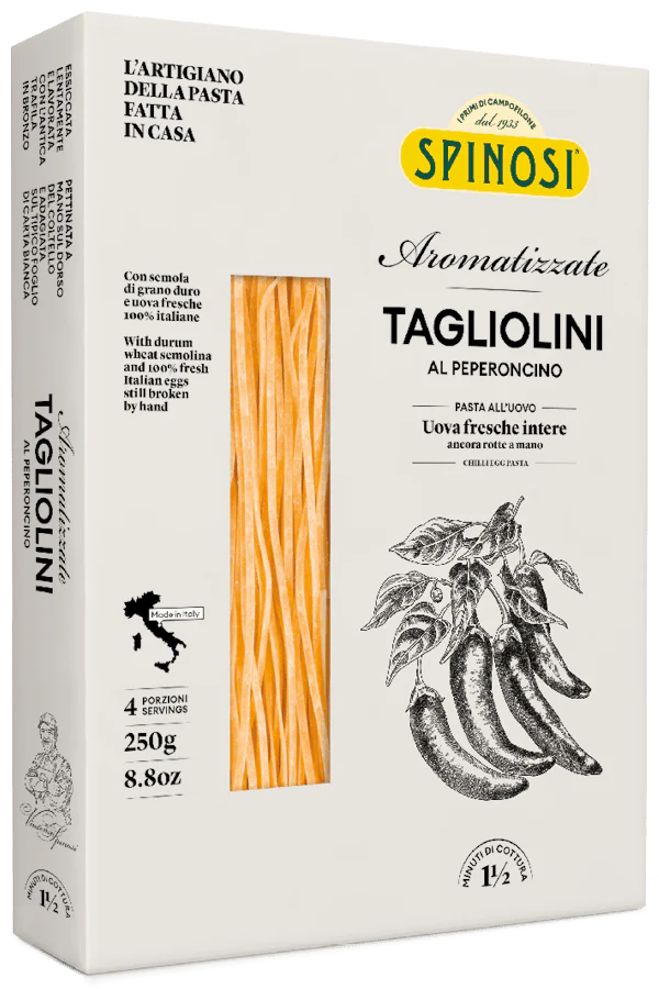 Spinosi Egg Tagliolini W/ Chili Pepper Pasta, 8.8 oz | 250g