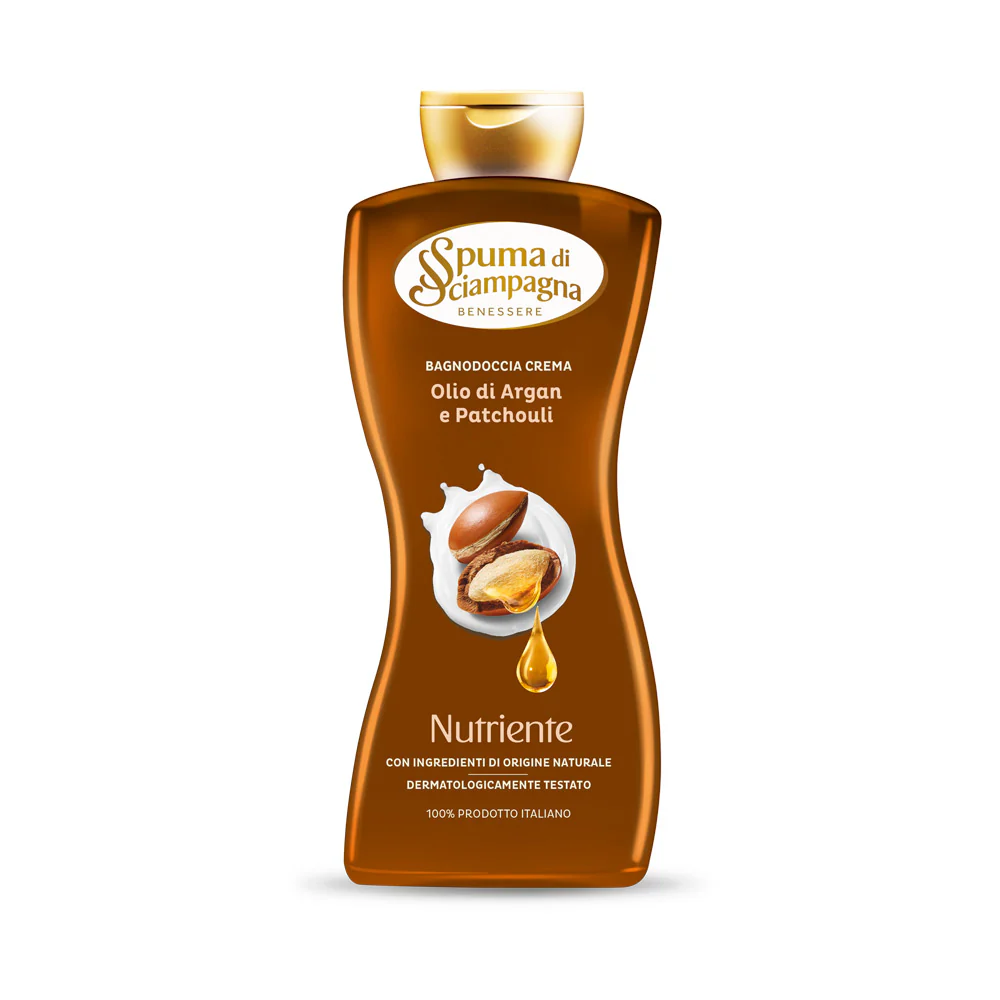 Spuma di Sciampagna Bodywash, Nourishing Cream Argan Oil and Patchouli, 650ml