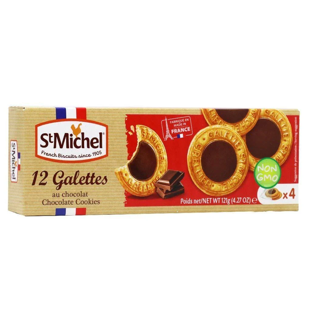 St Michel Galettes with Chocolate, 4.27 oz | 121g - Image 3