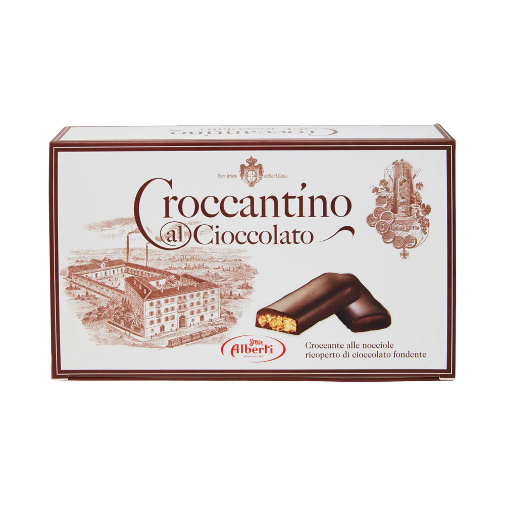 Strega Croccantino al Cioccolato, Hazelnut Chocolate Nougat, 10.58 oz | 300g