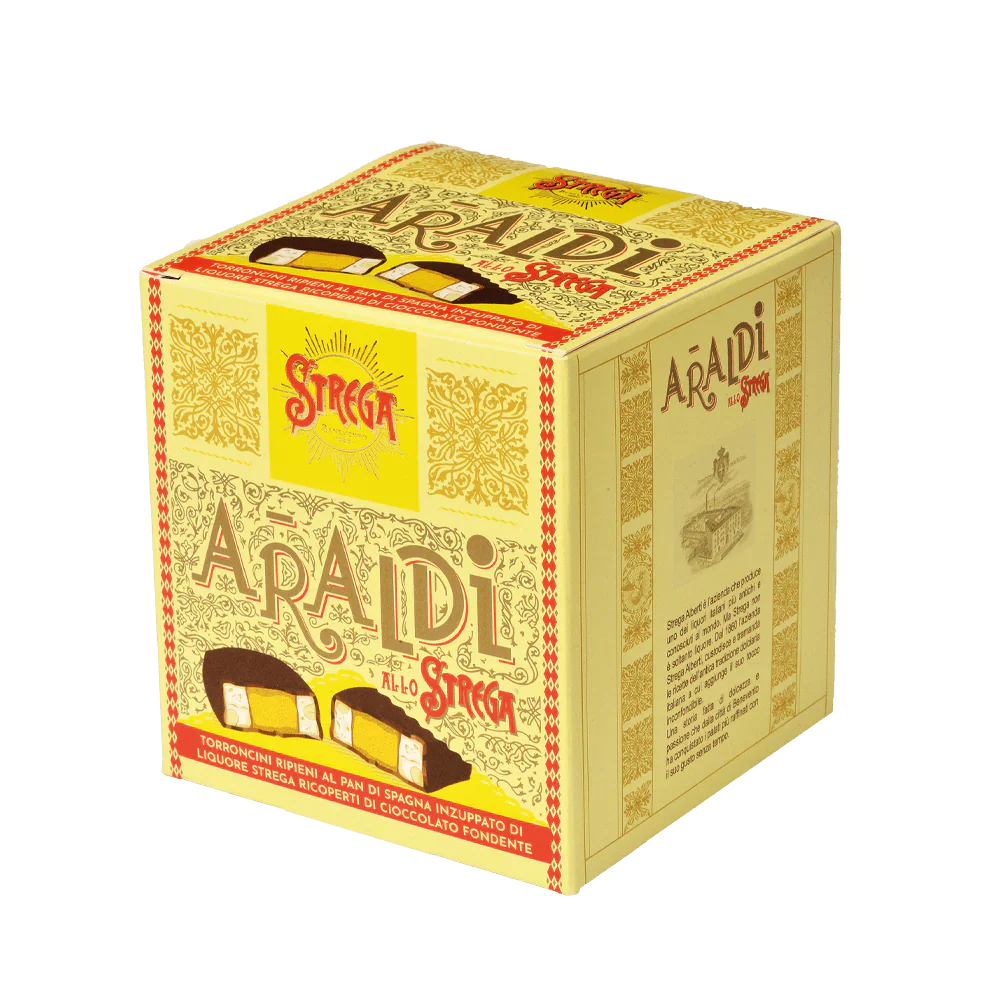 Strega Araldi Al Strega Pan Di Spagna e Liquore, Nougat with Sponge Cake, 8.81 oz | 250g - Image 2