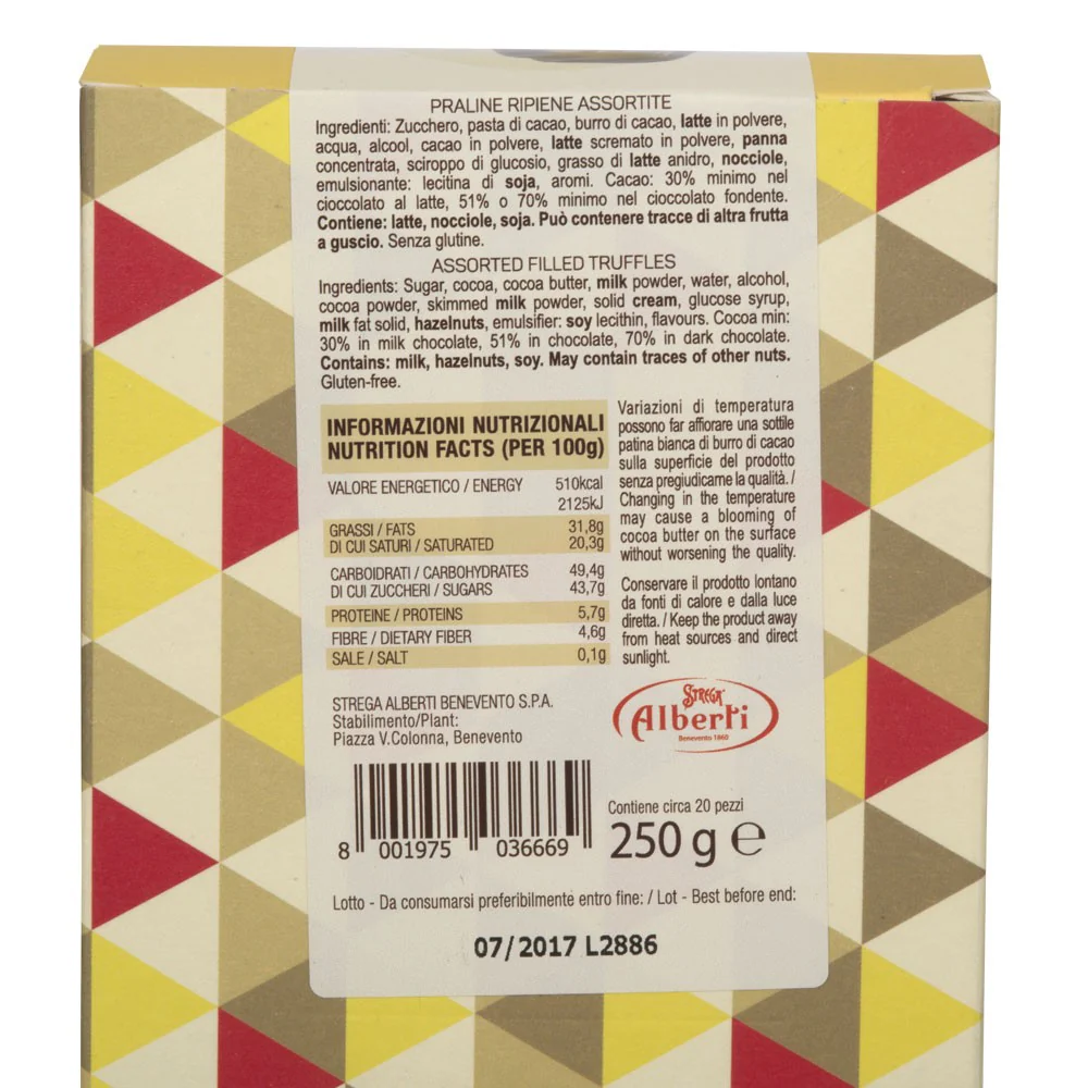 Strega Assorted Filled Truffle Chocolates, Magie Strega Assortite, 8.81 oz - 250g - Image 2