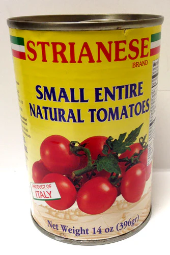 Strianese Small Entire Natural Tomatoes, 14 oz | 400g