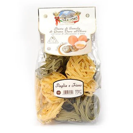 Tarall'oro Paglia e Fieno Pasta, Durum Wheat Semolina, Egg Pasta, 17.63 oz | 500g