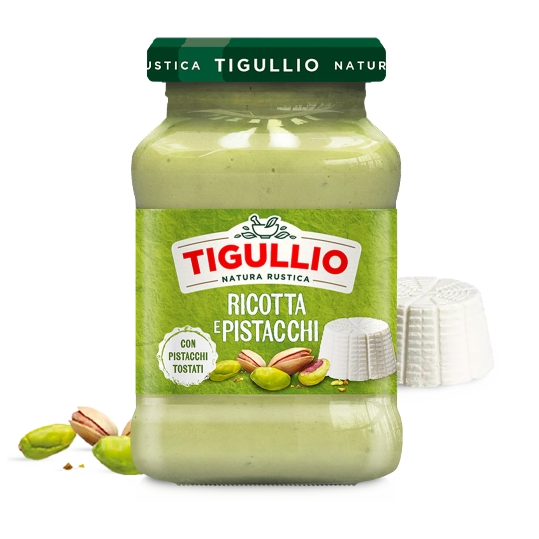 Tigullio Ricotta & Pistachio Pesto – 185g (6.5 oz)