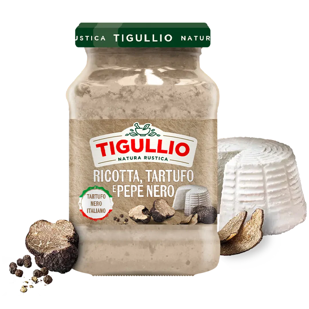 Tigullio Ricotta, Truffle & Black Pepper Pesto – 185 g (6.5 oz)