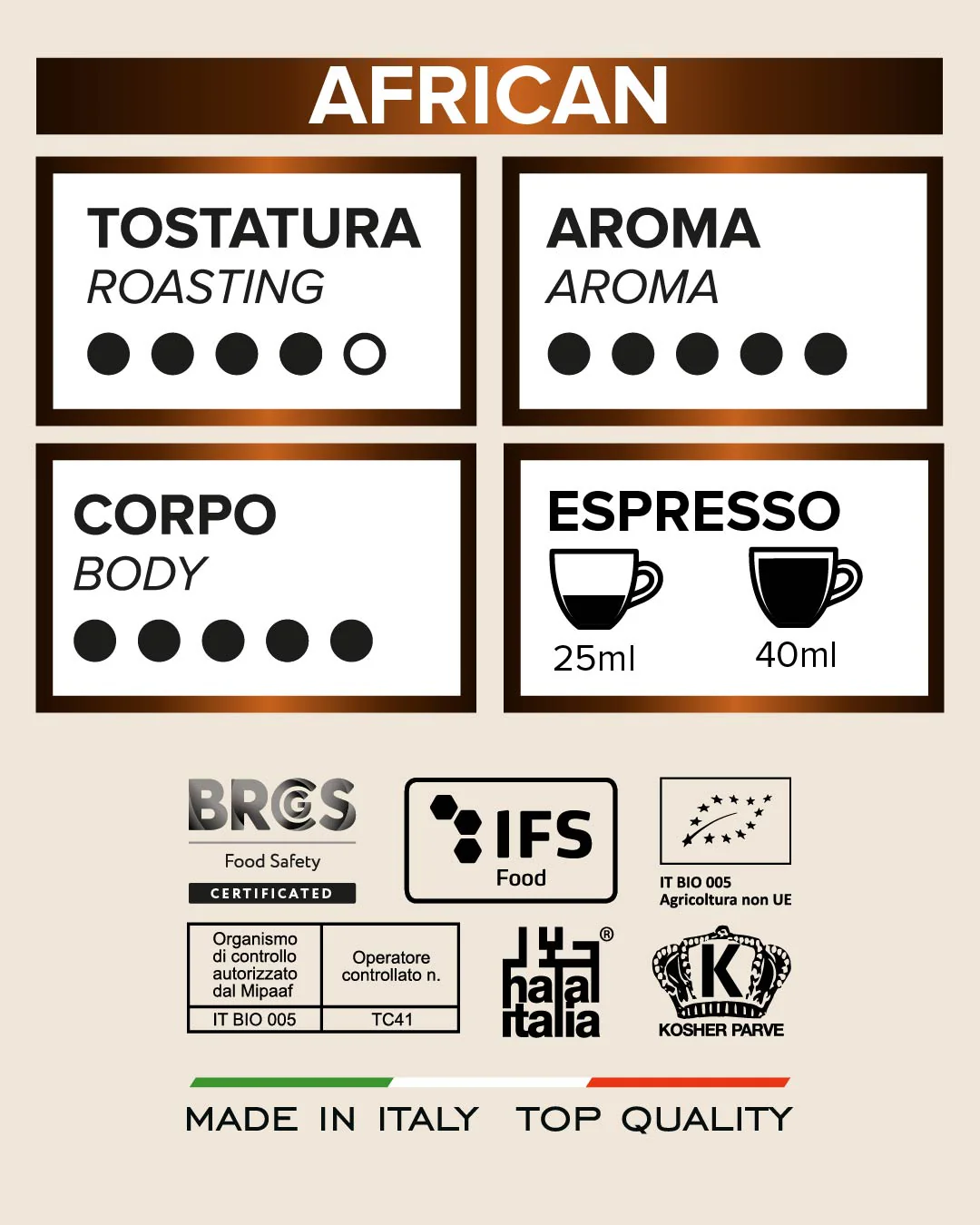 Tostini My Africa Blend Whole Bean 8.8 oz - Image 4