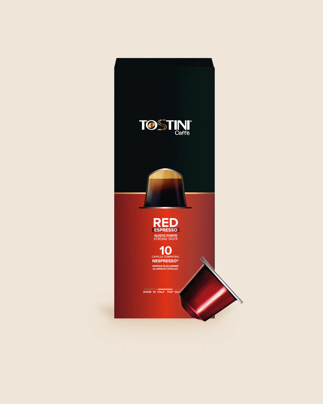 Tostini Nespresso® Red Capsules Aluminum