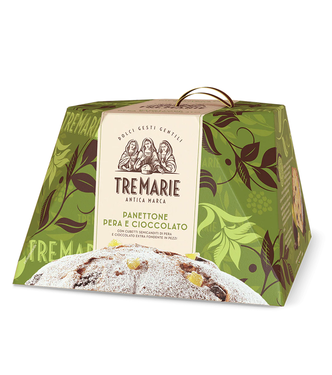 Tre Marie Panettone With Pear and Chocolate, 32.8 oz | 930g
