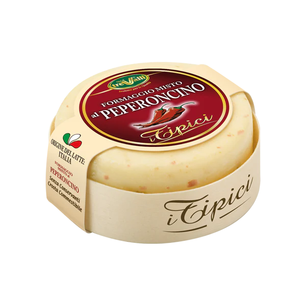 TreValli Cheese with Chili Peppers, 6.3 oz | 180g