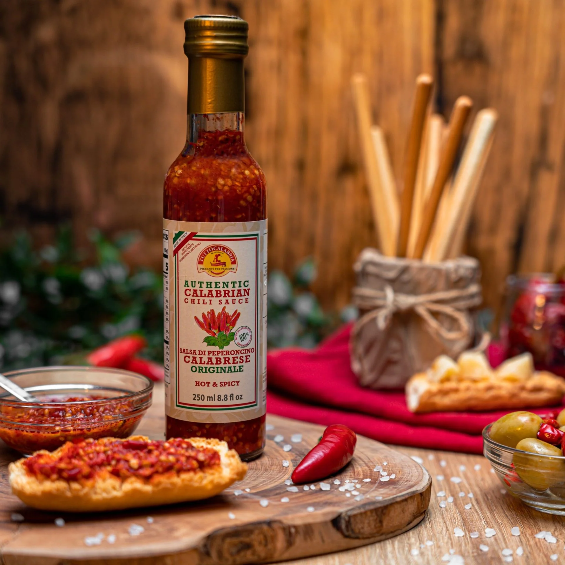 Tutto Calabria Authentic Calabrian Chili Sauce, 8.8 oz | 250g - Image 2