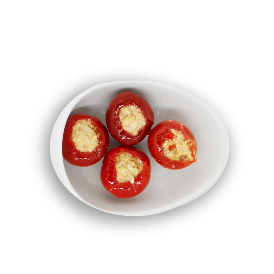 Tutto Calabria Hot Cherry Peppers Stuffed with Tuna, 10.2 oz | 290g - Image 2
