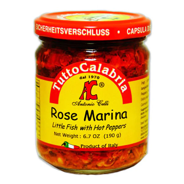Tutto Calabria – Rose Marina Little Fish with Hot Pepper 6.7 oz (190 g) | Product of Italy