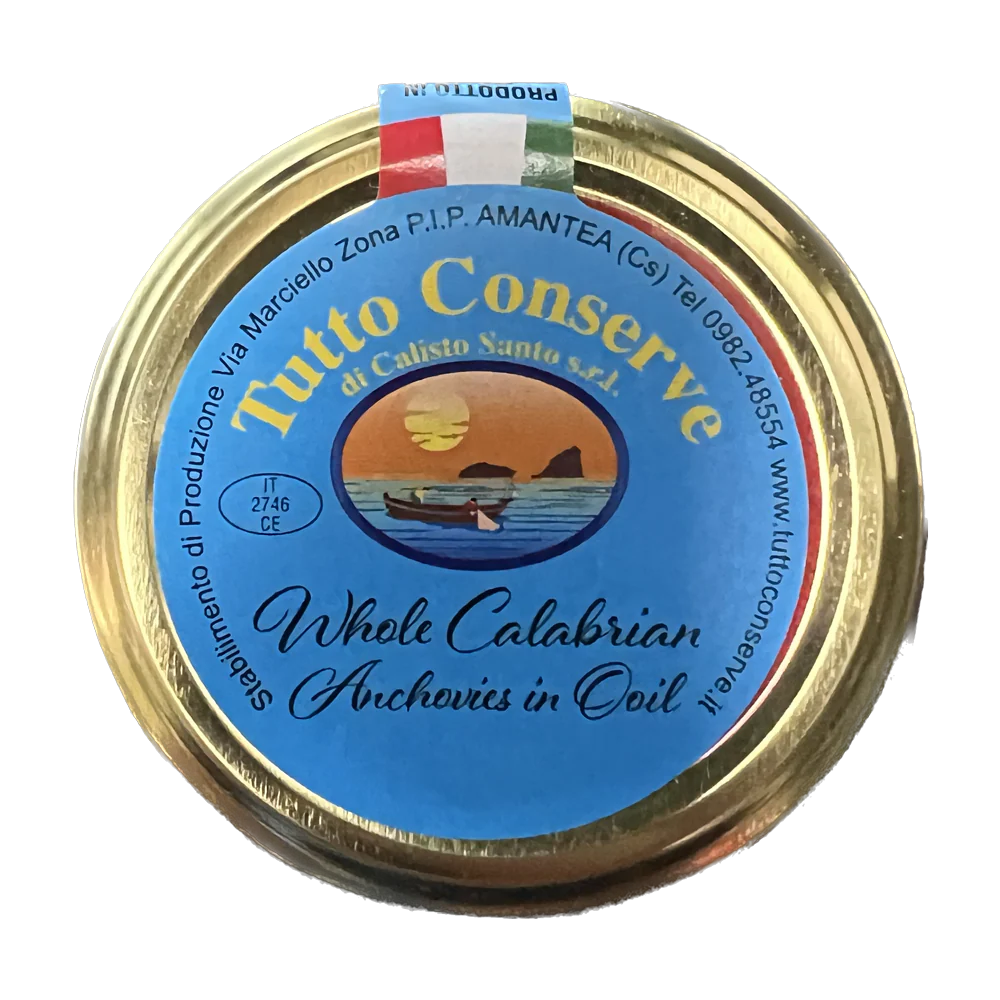 Tutto Conserve Whole Calabrian Anchovies in Oil, 10.58 oz | 300g - Image 3