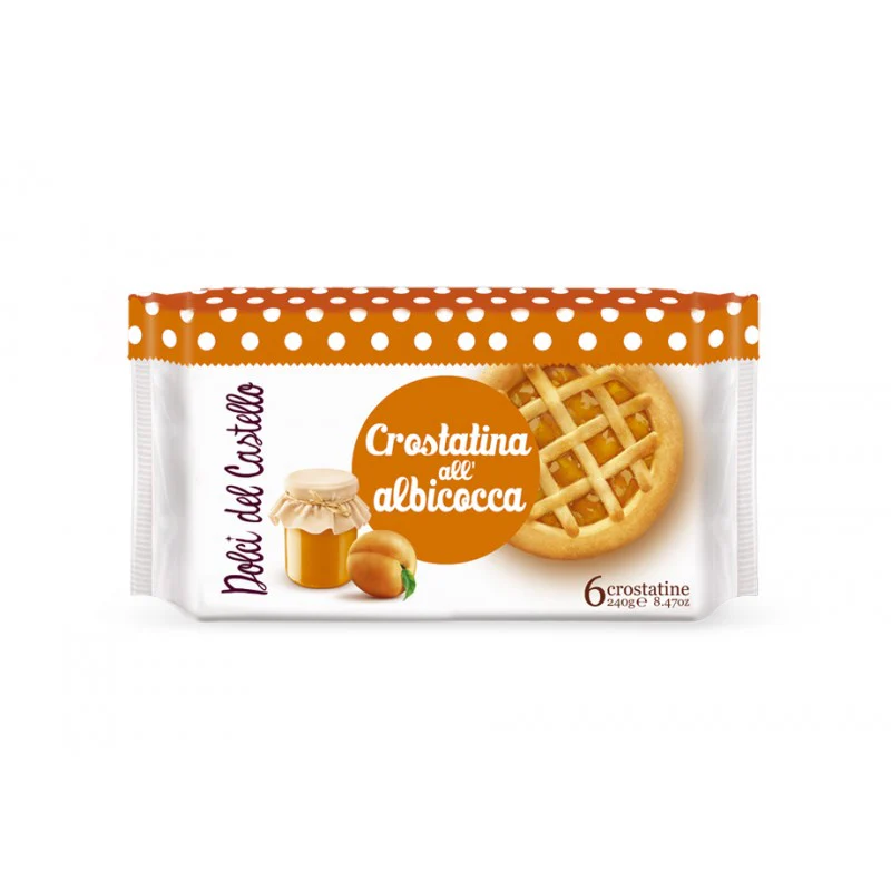 Balconi Crostatina Apricot Jam Tartlet, 6 x 40g, 8.5 oz