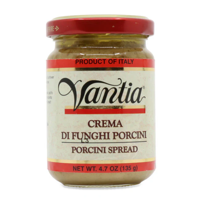Vantia Crema di Funghi Procini, Porcini Mushroom Spread, 4.7 oz